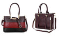 A.E Combo Of Brown and Multicolor Leather Hand Bag for Women with